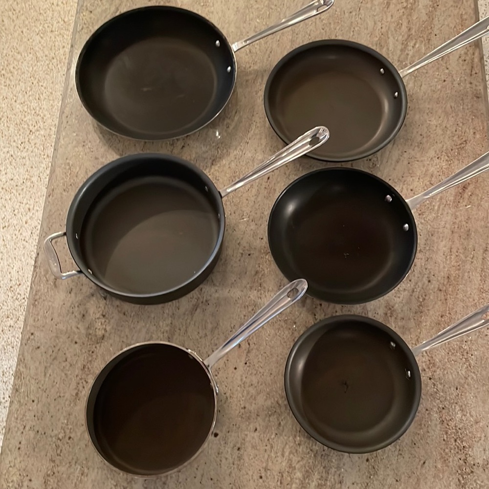 6 All-Clad Pans